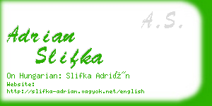 adrian slifka business card